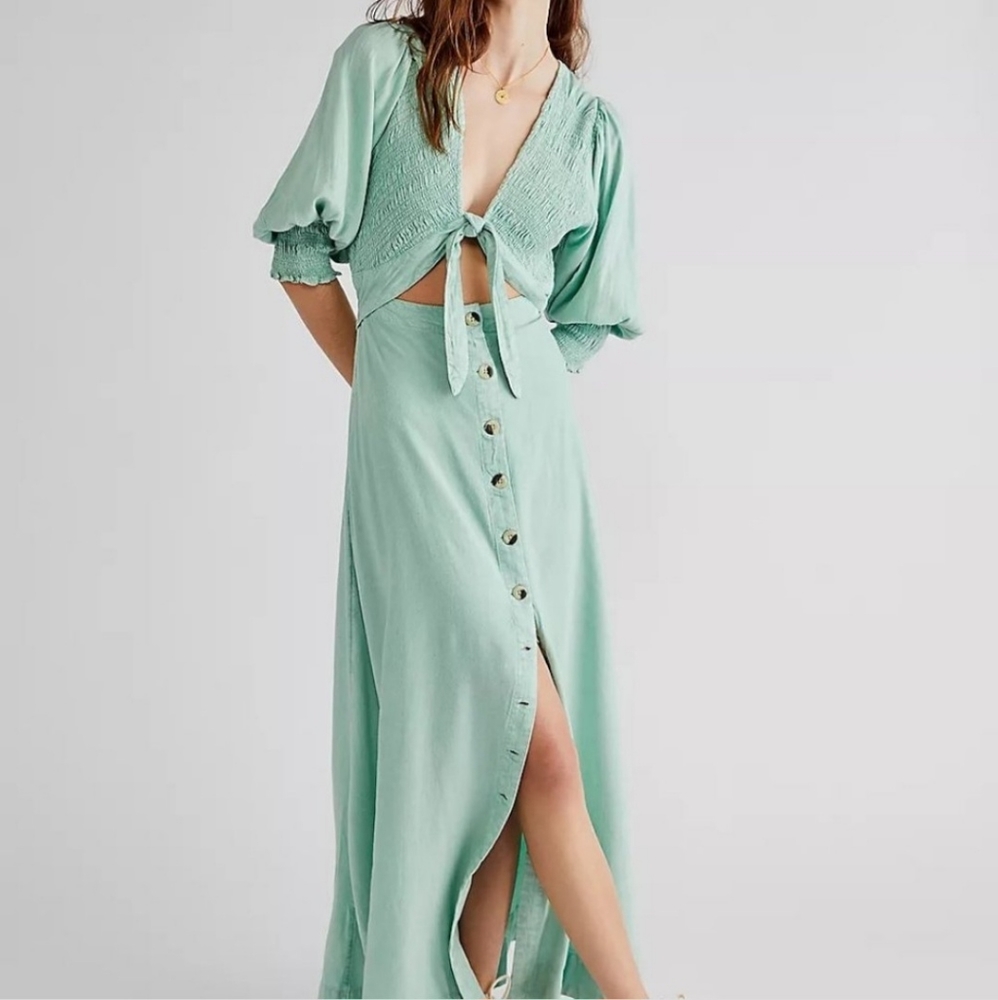 NWOT Free People String of Hearts Maxi Dress XSmall